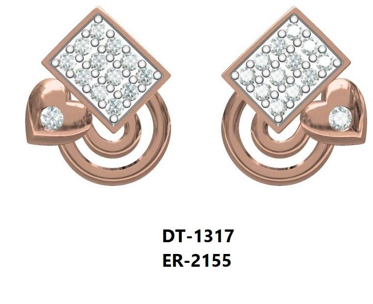 Polished ER-2155 Ladies Gold Earring