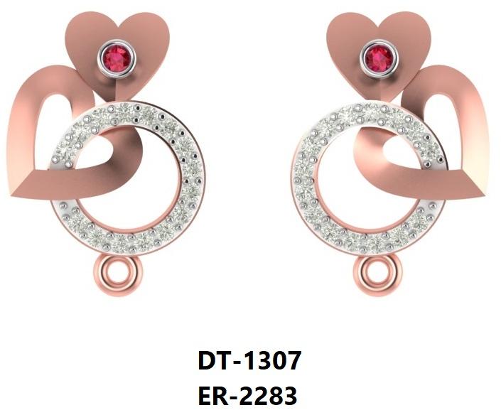 ER-2283 Ladies Rose Gold Earring