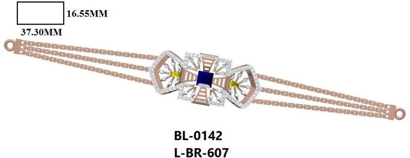 L-BR-607 Ladies Gold Bracelet