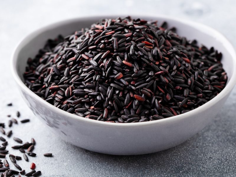 Hard Natural Chak-Hao Black Rice for Cooking