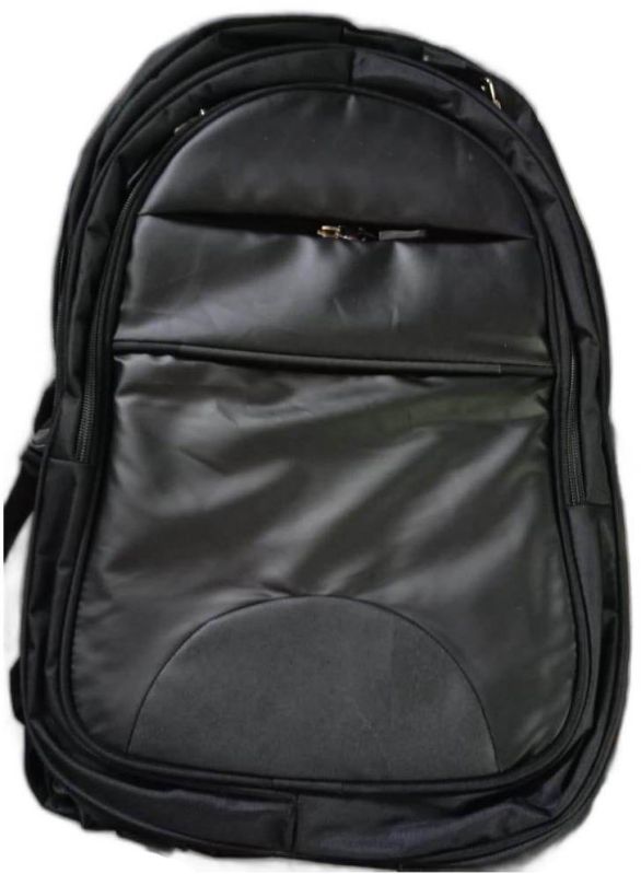 Plain Leather School Bag, Color : Black