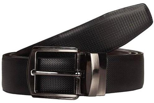 Black Plain Mens Leather Belt, Technics : Machine Made