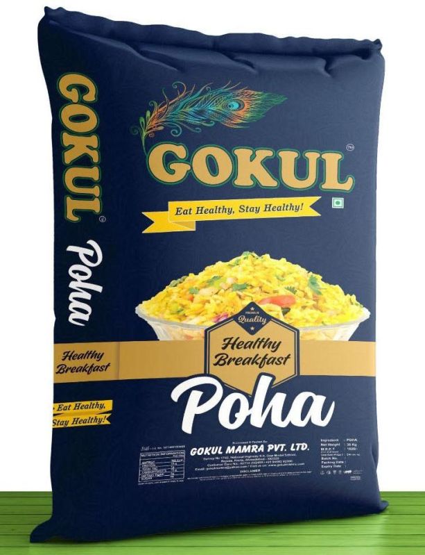 Gokul Premium Rice Flakes (Poha), Color : White