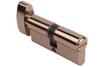 Rose Gold 60mm Coin Mortise Cylinder Lock