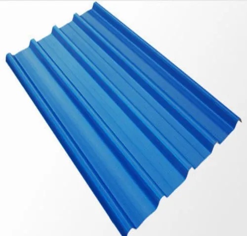 Polished Blue Metal Roofing Sheet, Size : Mutlisize