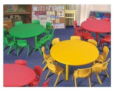 Standard Polished Plastic Classroom Furniture, for Hall, Playground, Cash