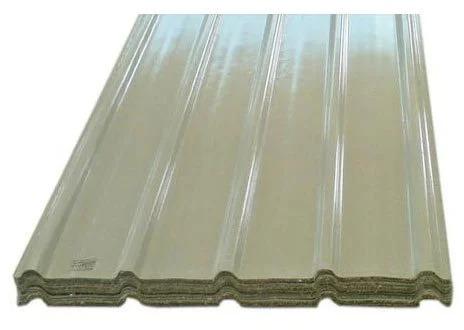 Rectangular Non Polished FRP Sheet, for Roofing Use, Color : Blue, Creamy, Light Green, Orange, Transparent