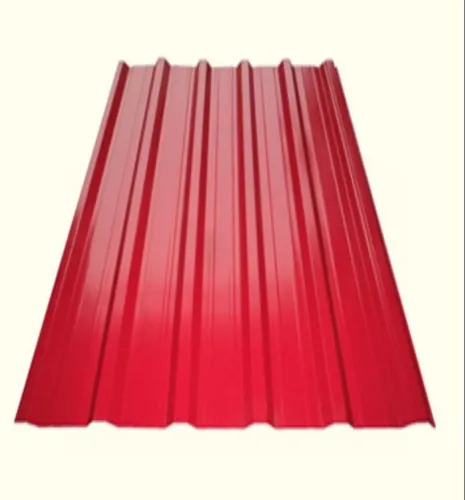 Polished Red Metal Roofing Sheet, Size : Mutlisize