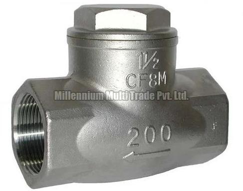 Flowrise Polished Metal Din Non Return Valve, For Water Fitting, Color : Silver