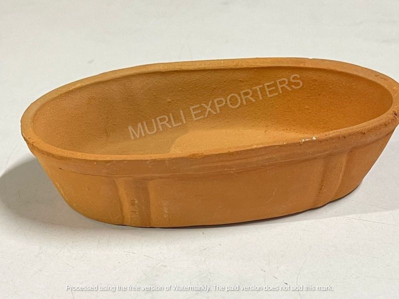 150 Ml Oval Shape Terracotta Bowl, Speciality : Hard Structure
