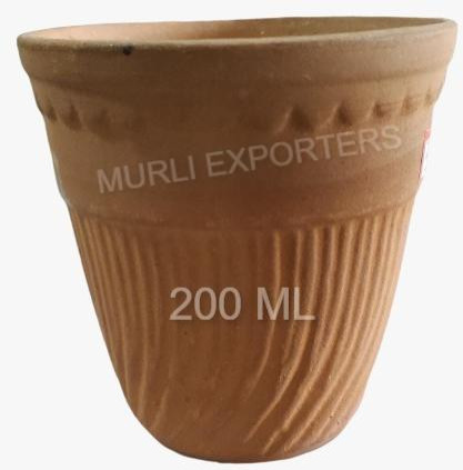 MURLI EXPORTERS 200 Ml Terracotta Glass for Kitchenware