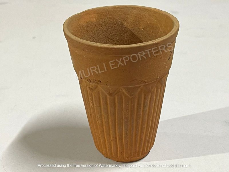 Plain 250 Ml Terracotta Glass for Drinkware