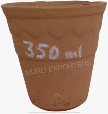 Plain 350 ml terracotta glass for Drinkware