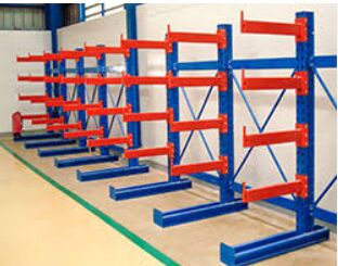 Polished Metal Industrial Cantilever Rack