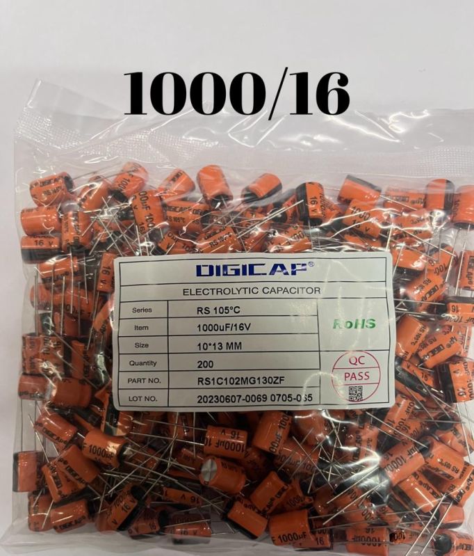 1000 MFD - 16 VDC Orange Capacitor