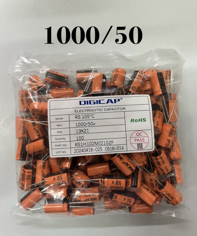 1000 MFD - 50 VDC Orange Capacitor
