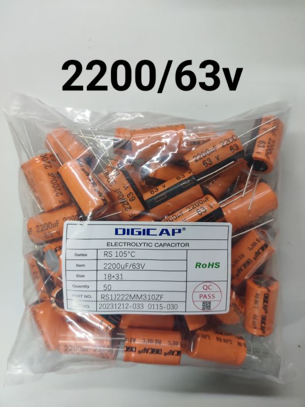 2200 MFD - 63V DC Orange Capacitor