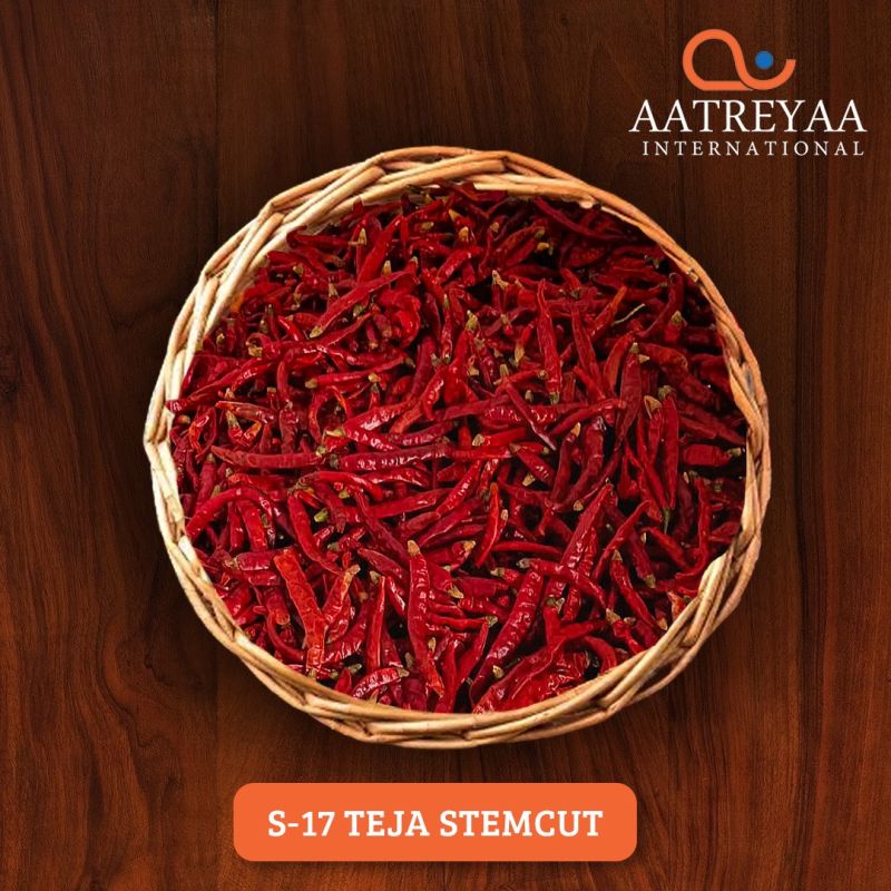 S-17 Teja Stemcut Dry Red Chilli, Grade Standard : Food Grade