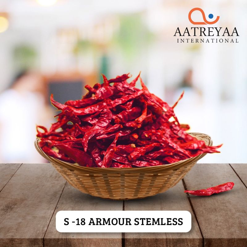 S-18 Armour Stemless Red Chilli for Cooking