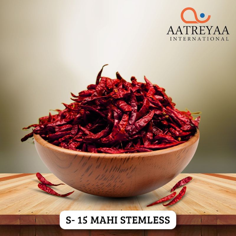 S15 Mahi Stemless Dry Red Chilli for Cooking