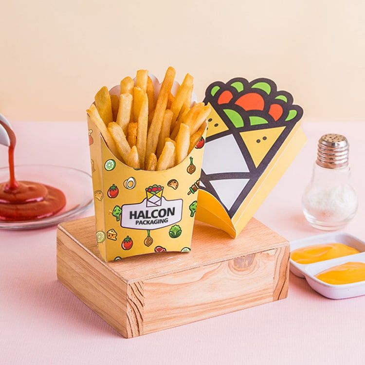 French Fries Packaging Box, Color : Multicolor at Rs 8 / Piece in ...