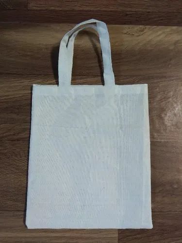 Plain Cotton Cloth Carry Bag, Color : White