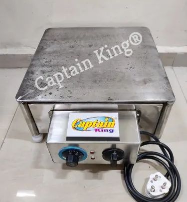 Captain King 11.5 Kg Semi Automatic Grey Electric Hot Plate, Packaging Type : Paper Box
