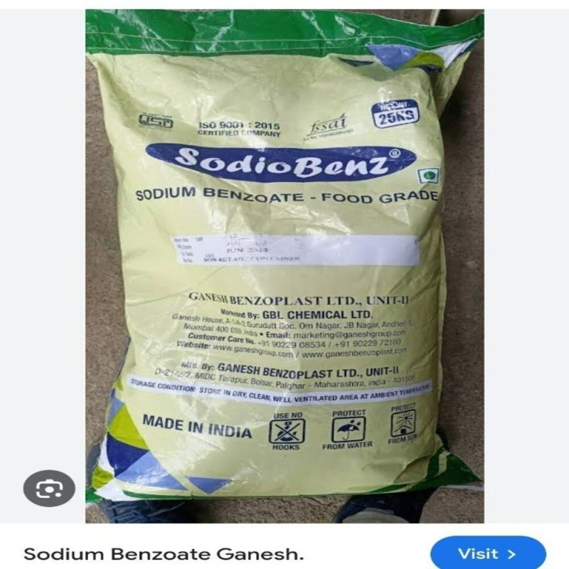 Ganesh sodium benzoate powder for Food Preservative