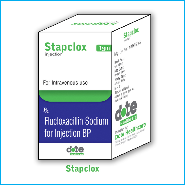 Stapclox injection, Packaging Type : Well Packed