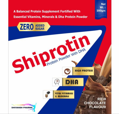 Shiprotin chocolate protein powder, Feature : Zero Added Sugar