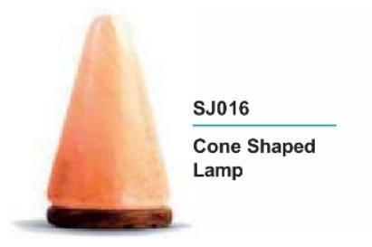 Cone Shaped Rock Salt Lamp, For Home Decoration