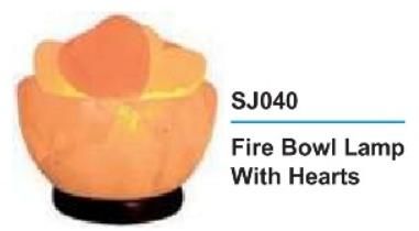 Designer Fire Bowl Rock Salt Lamp, for Home Decoration