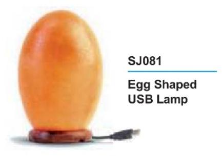 Egg Shaped Mini USB Salt Lamps, for Home Decoration