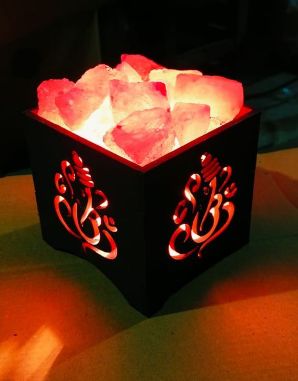 Ganesh Rock Salt Lamp, for Home Decoration