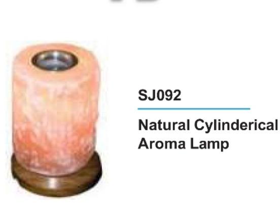 Natural Cylindrical Aroma Therapy Salt Lamps for Home Decoration
