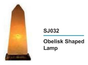 Obelisk Shaped Rock Salt Lamp, for Home Decoration