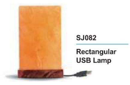 Rectangular Shaped Mini USB Salt Lamps, for Home Decoration