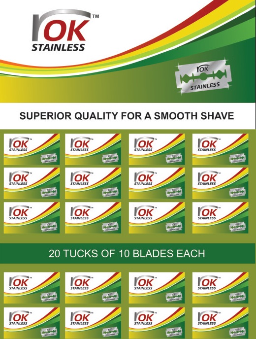 OK Stainless Steel Razor Blades