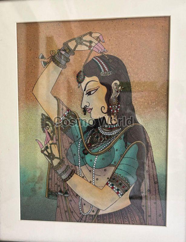 Rectangular Fine Printed Glass Painting, For Wall Decoration