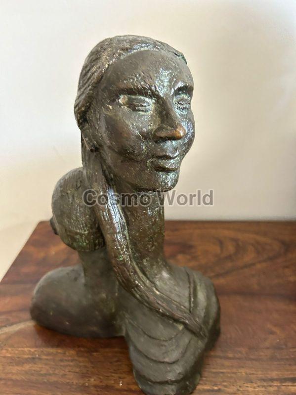 Grey Carved Polished Metal Antique Statue, for Decoration, Size : Standard