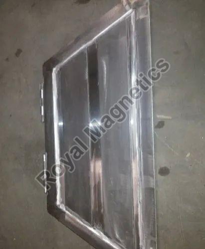 Royal Magnetics Stainless Steel Permanent Plate Magnet, Shape : Rectangular