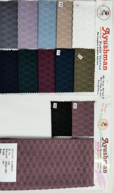 Bubbles Jacquard Shirting Kurta Fabric