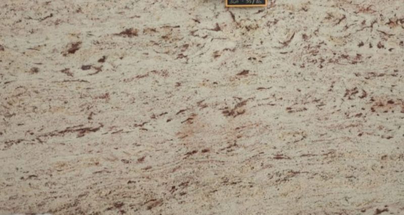 Polished Ivory Brown Granite Slab for Kitchen Counter Top, Vanity Top, Flooring