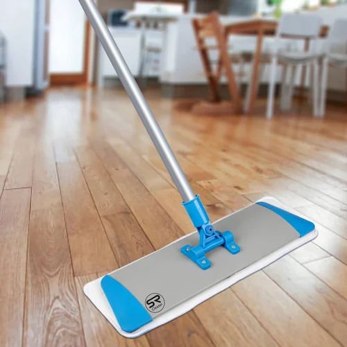 SR Semi Automatic Flat Microfiber Mop for Floor Cleaning