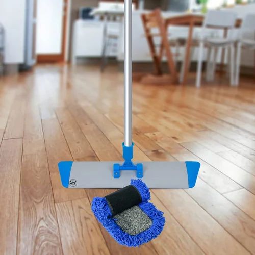 SR Semi Automatic Floor Cleaning Microfiber Mop, Handle Material : Aluminun
