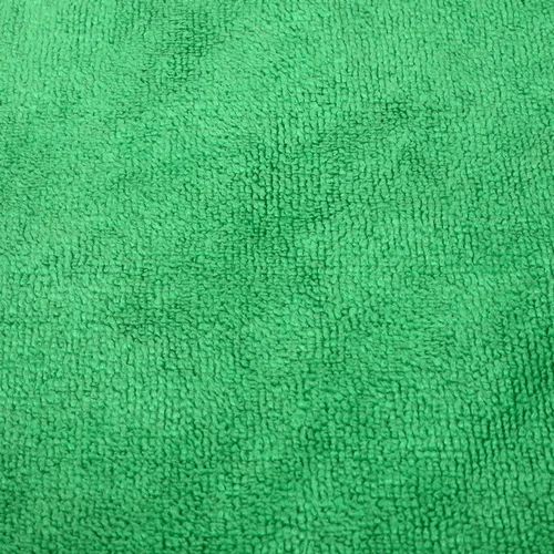 Plain Green Microfiber Cleaning Towel
