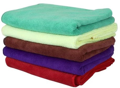 SR Plain Multicolor Microfiber Cleaning Towel