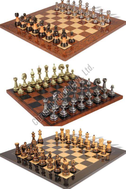 Wood Chess Board, Packaging Type : Printed