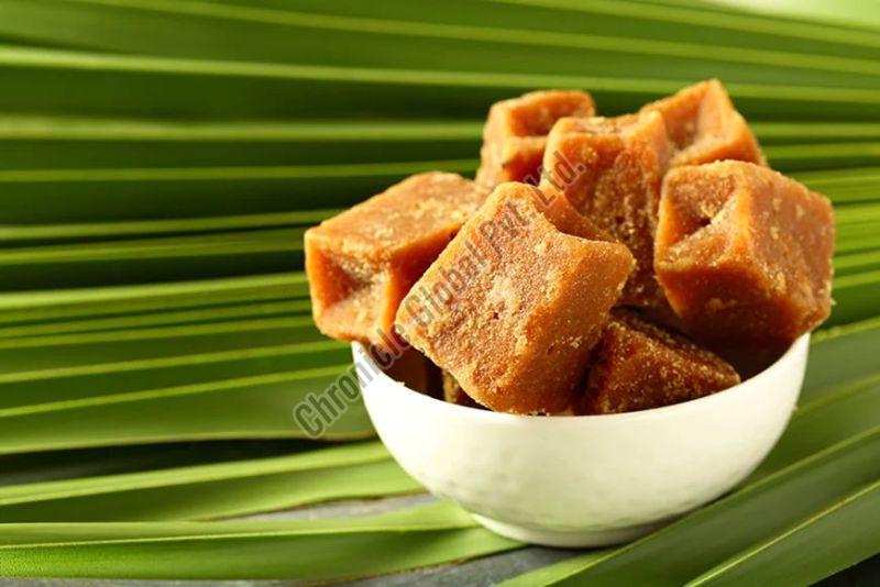 Brownish Natural Sugarcane Jaggery Cubes, for Tea, Sweets, Packaging Type : Plastic Packet