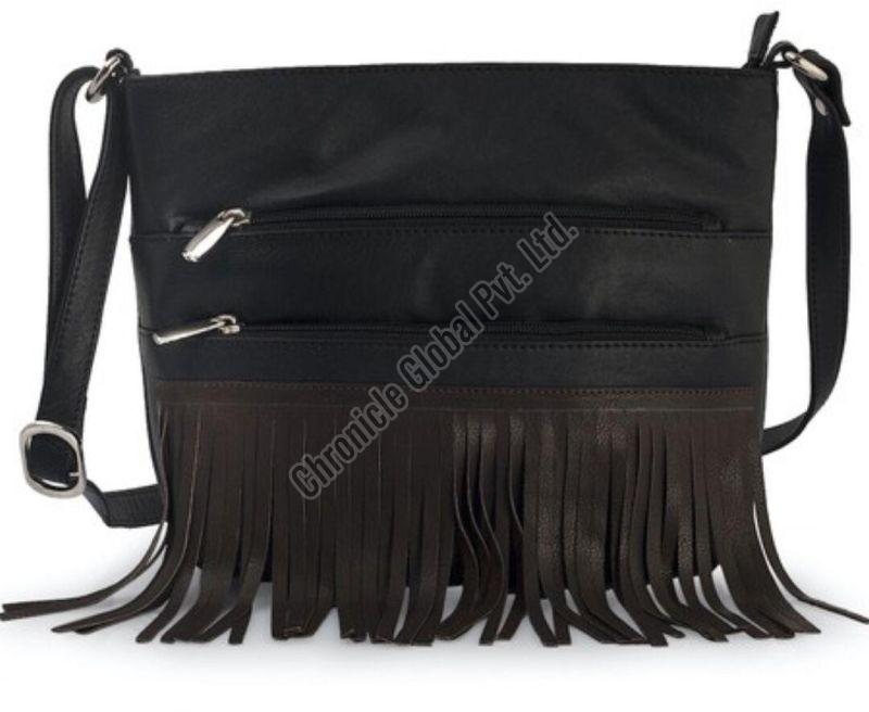 Plain Ladies Leather Sling Bag, Size : Mulltisize